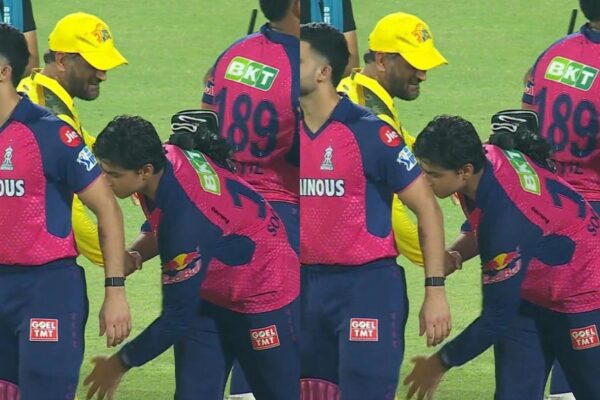 Vaibhav Suryavanshi ने Ms धोनी के पैर पोस्ट जीतने वाले क्लैश बनाम CSK को छूता है